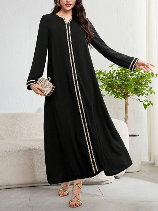 alalar-Scarf-Abaya-Women'S Arabic Abaya Dress - Elegant Turkish Robe with Long Flowing Garmen-tرداء تركي أنيق مع ثوب طويل
