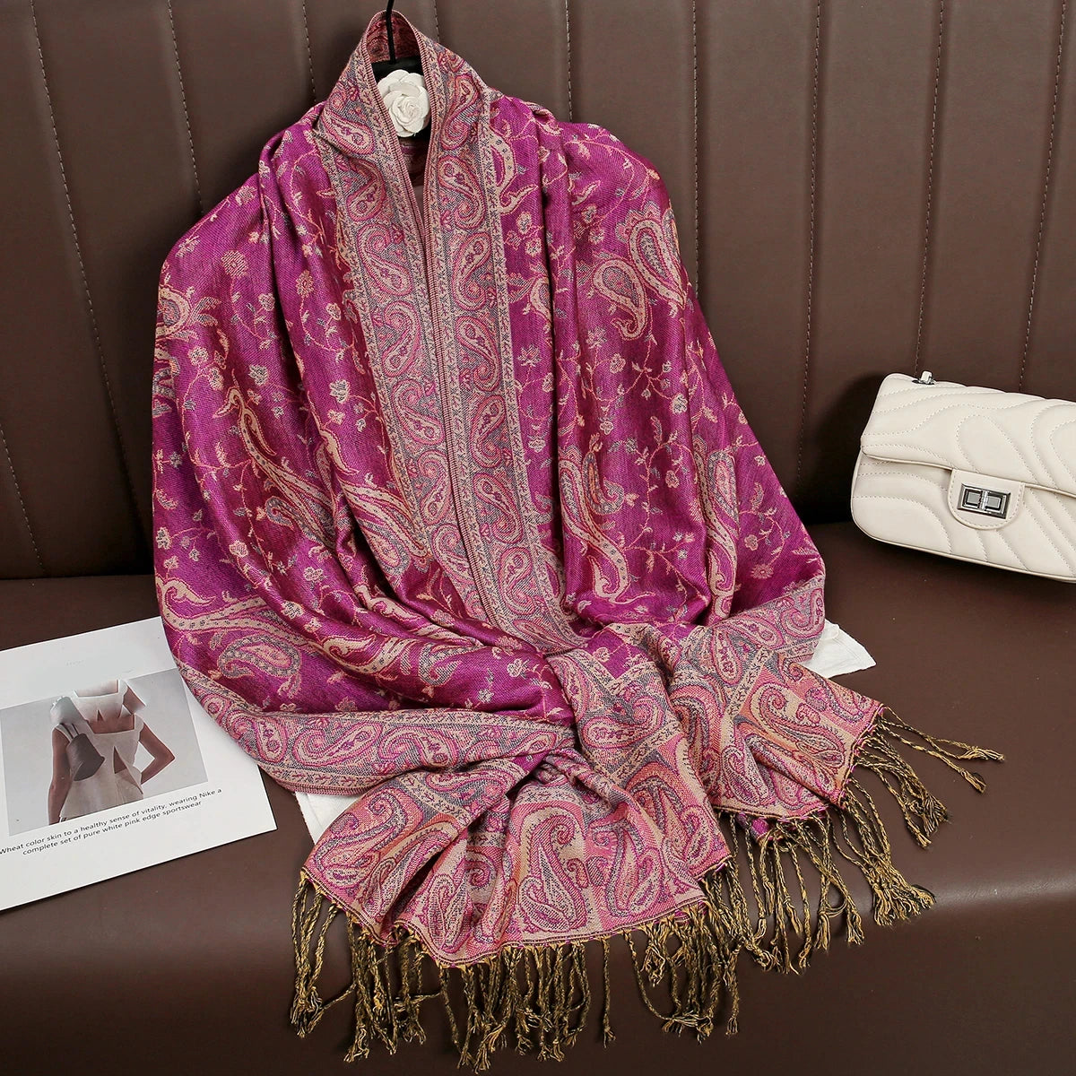 alalar | Bohemia Pashmina Hijab — Long Cashmere-Feel Shawl