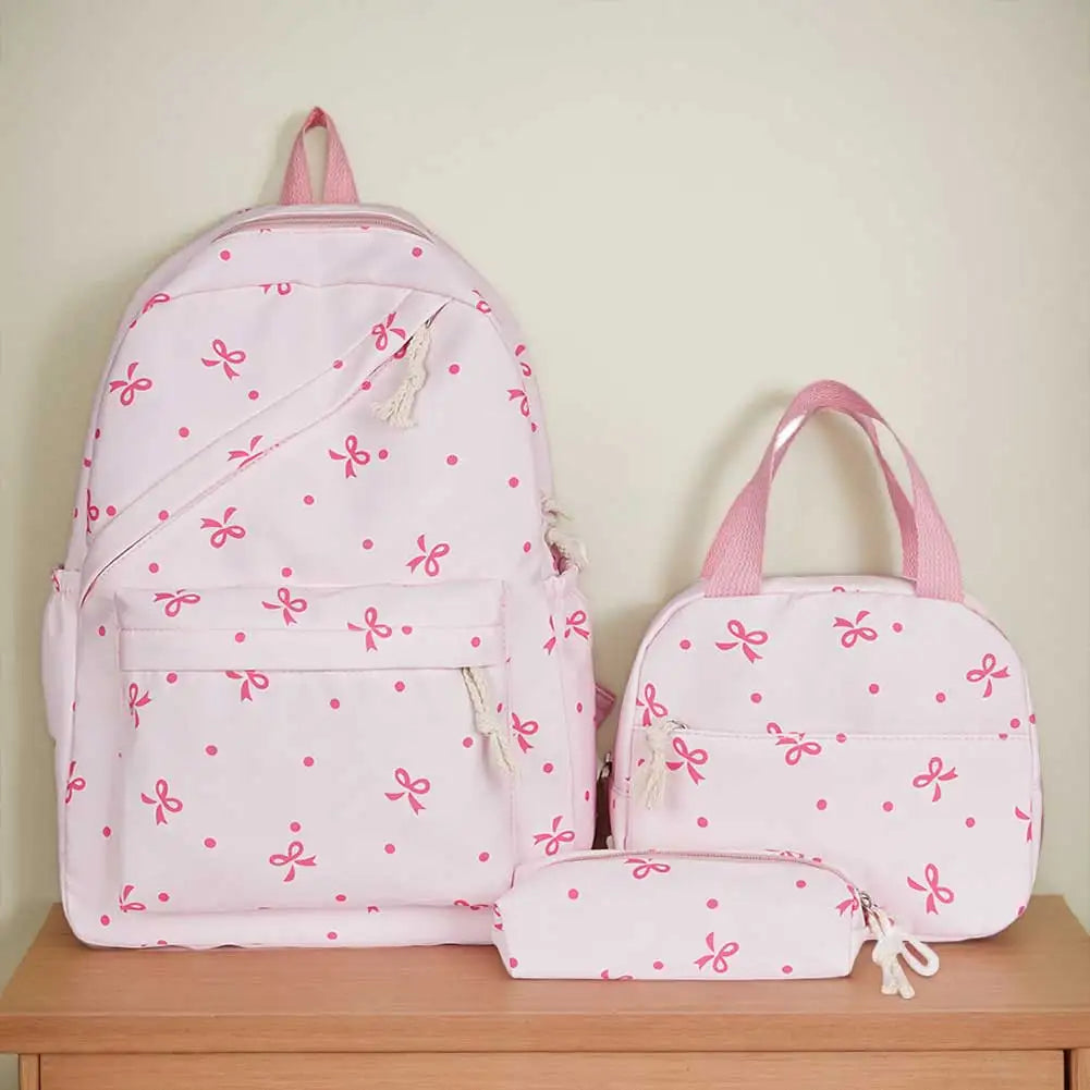 alalar- School Backpack Comfort and Multi-Pocket Book Bags with Lunch Box and Pencil Case