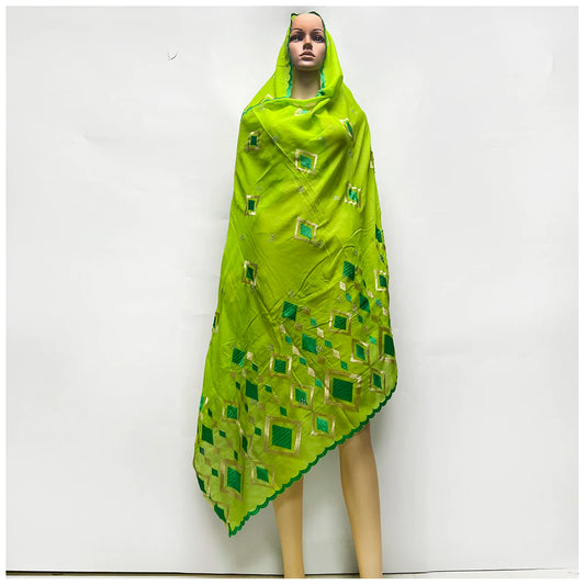 alalar | 100% Cotton African Hijab Scarf – Soft, Breathable Modest Wrap