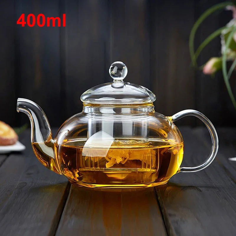 alalar- Heat-resistant Glass Tea Pot- مقاوم للحرارة قوري شاي زجاجي