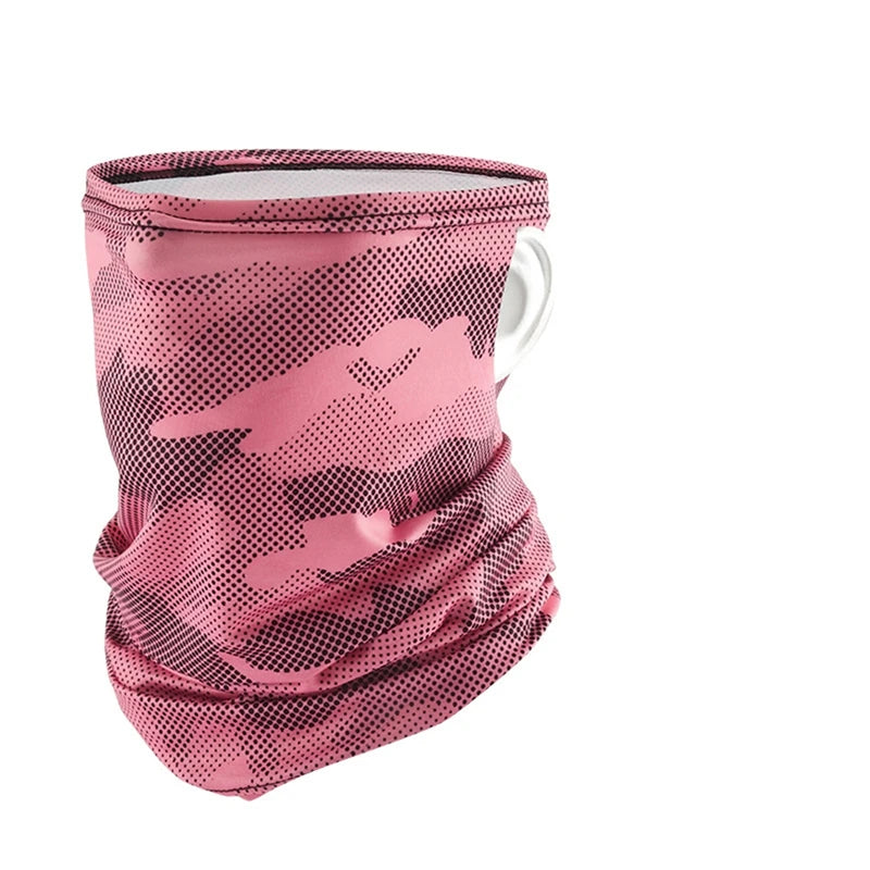 alalar-Men Silk Face Cover Neck Breathable Hiking Scarf