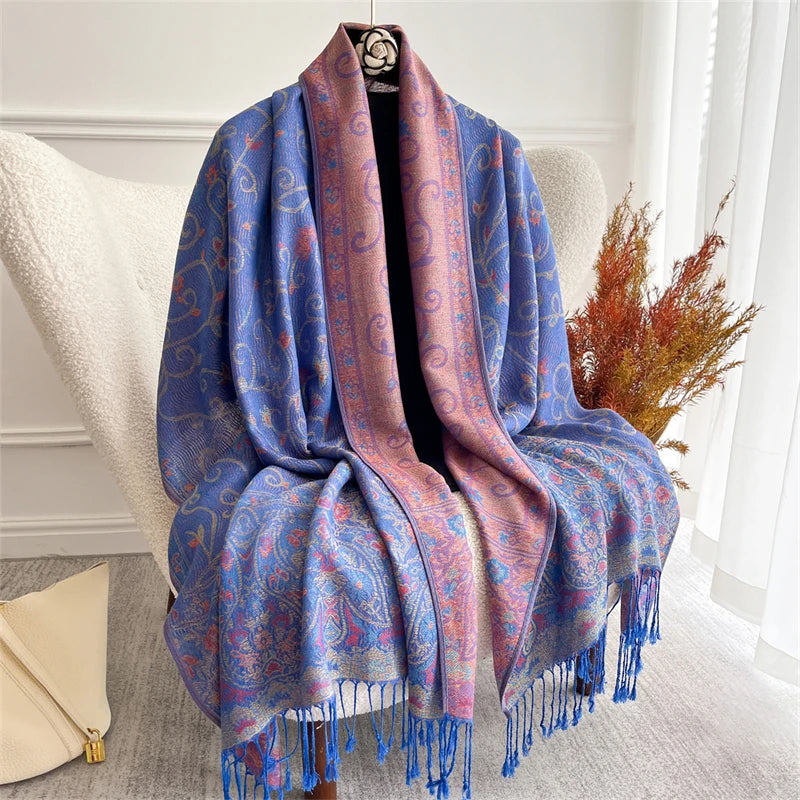 alalar- Women Cashmere Winter Scarves Muslim Ladies