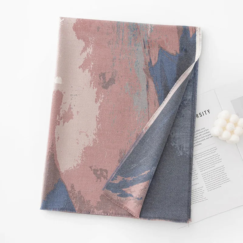 alalar | Light Luxury Winter Cashmere-Feel Shawl – High-End Warm & Versatile Scarf for Women