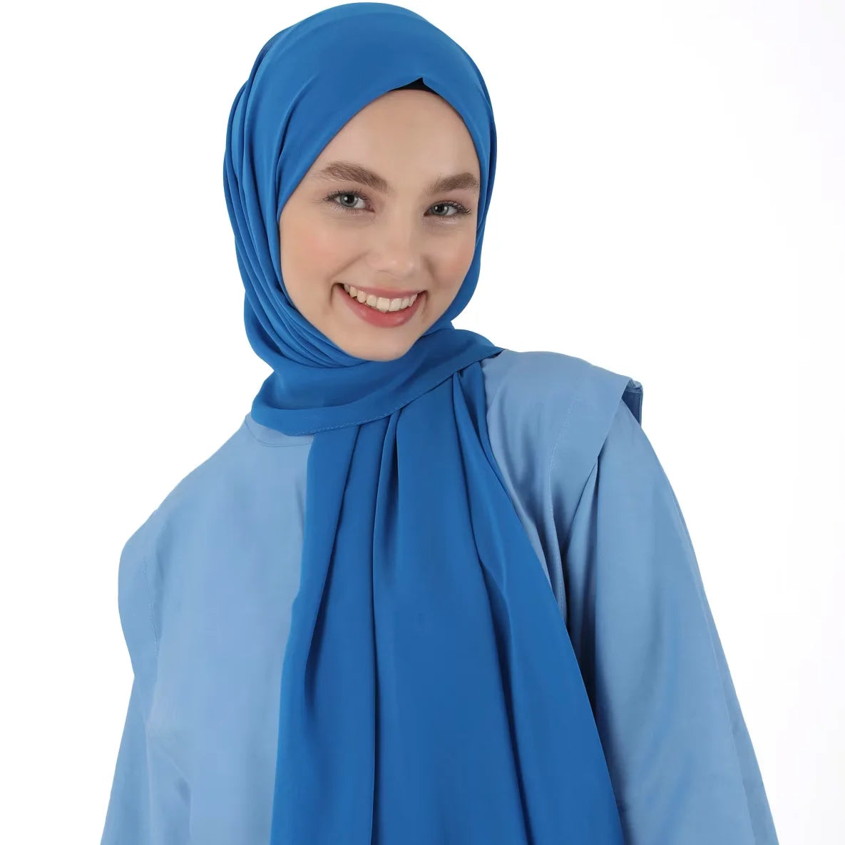 alalar | Premium Plain Chiffon Hijab – Malaysian Style Long Shawl