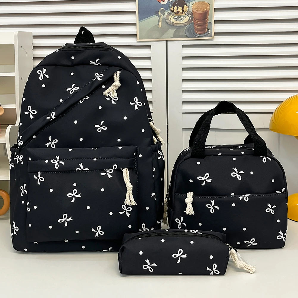 alalar- School Backpack Comfort and Multi-Pocket Book Bags with Lunch Box and Pencil Case