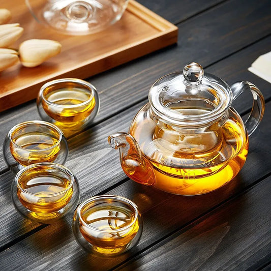 alalar- Heat-resistant Glass Tea Pot- مقاوم للحرارة قوري شاي زجاجي