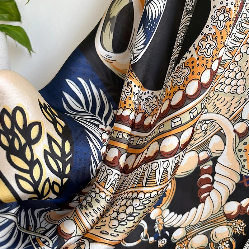 alalar-2024 New Silk Scarf 110x110cm Luxury