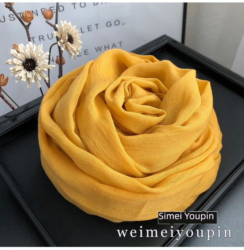 alalar | Women’s Winter Cotton & Linen Scarf – Warm Seasonal Shawl