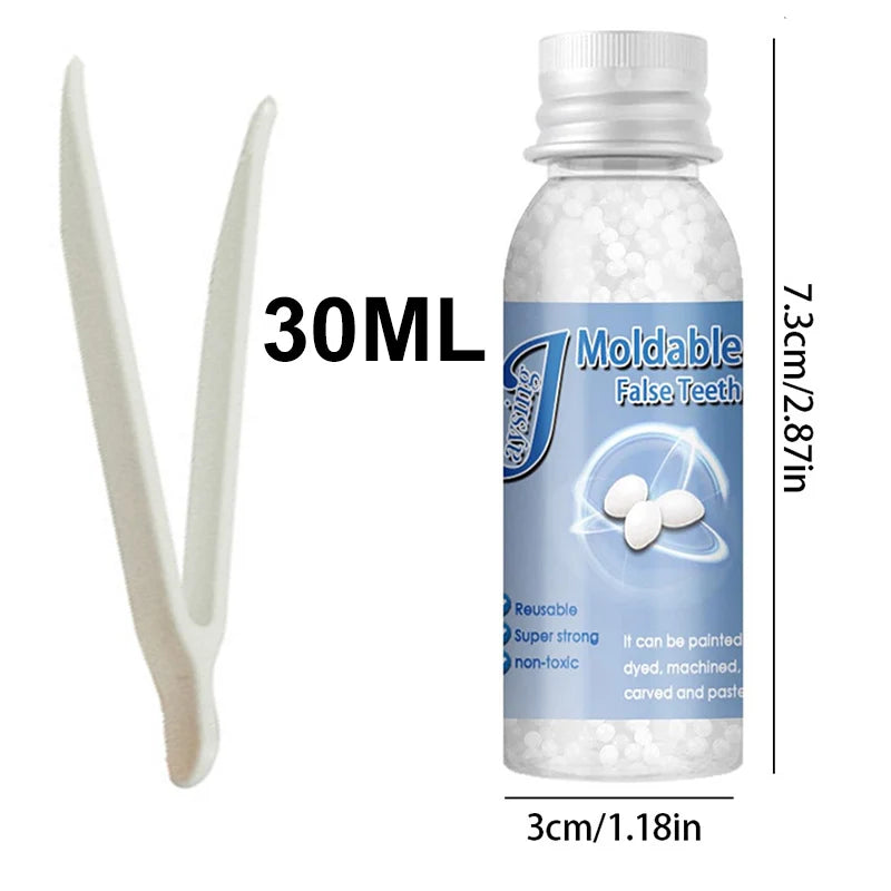 alalar-Health-Beauty 10/30ML Resin Tooth Repair Glue Shapeable Teeth Gaps Filling يمكن استخدامه لإصلاح الأسنان المكسورة مؤقتًا وملء الفجوات وإصلاح التسوسات للحفاظ على مظهر أسنانك أنيقًا وجميلًا.