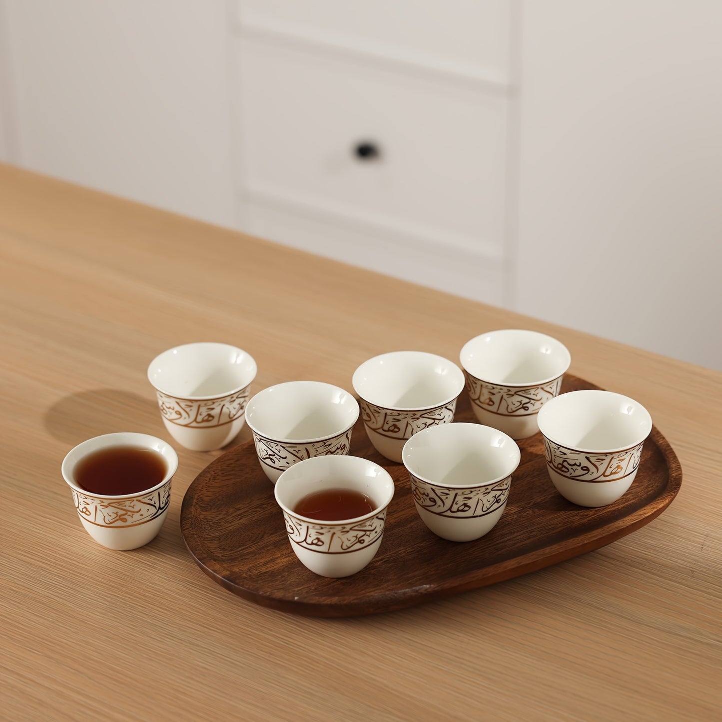alalar-8pcs Ceramic Espresso Cup Set-فناجين قهوة عربية