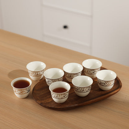 alalar-8pcs Ceramic Espresso Cup Set-فناجين قهوة عربية