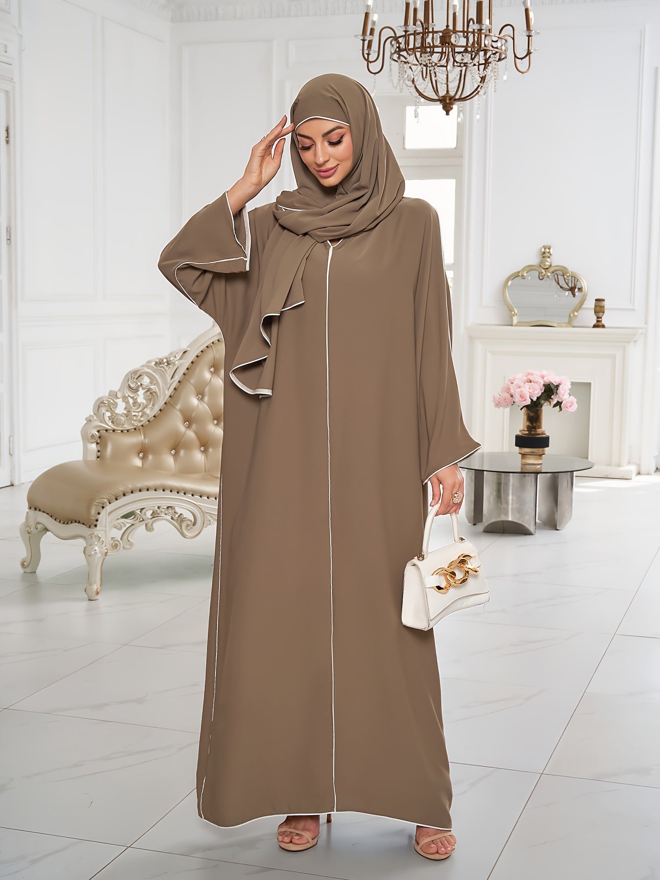 alalar-Scarf-Abaya-1 Set of Hijab + Dress: Stylish