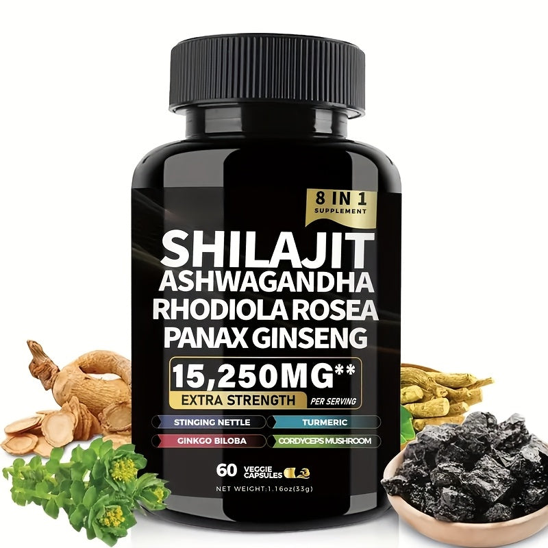alalar- Shilajit Pure Himalayan 9000MG, Energy Support-شيلاجيت لزيادة الطاقة يعتبر  فيتامين الحياة