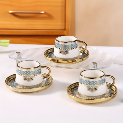 alalar- 6 Cups And 6 Saucers Set- فناجين ايطالية عدد محدود