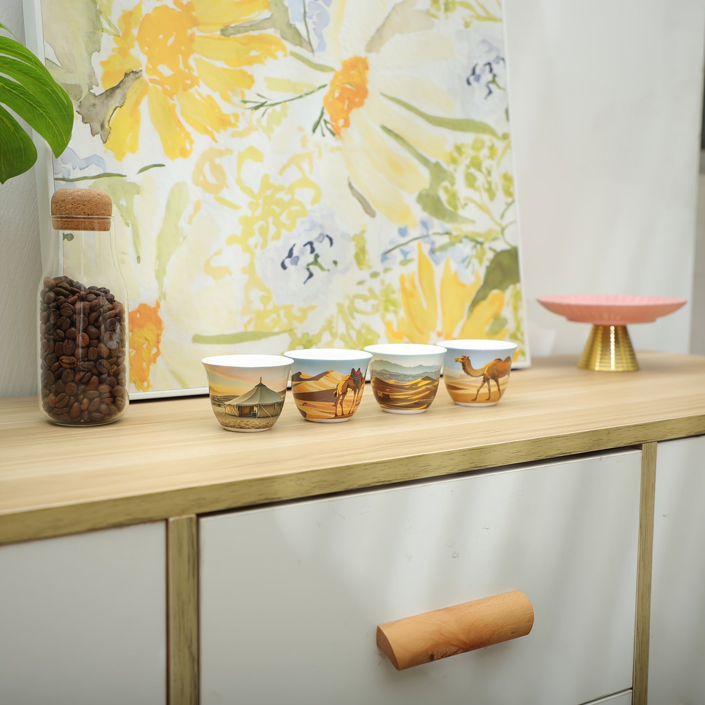 alalar-Desert Camel Pattern Arabic Espresso Cup Set -فنجان قهوة عربية