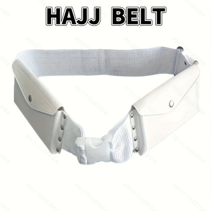 alalar-1pc Multi-functional Adjustable Islamic Muslim Worship Belt Waist Bag- حزام العمرة والحج والطواف