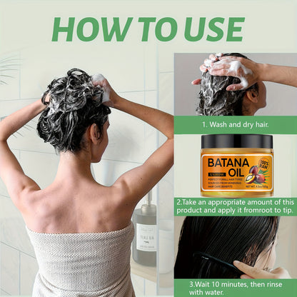 alalar-Honduras Batana Hair Oil - 100% Raw, Moisturizing & Smoothing Treatment for All Hair Types, Ideal for Dry Hair & Scalp Care -علاج فروة الرأس وترطيب وعلاج تقصف الشعر الجاف