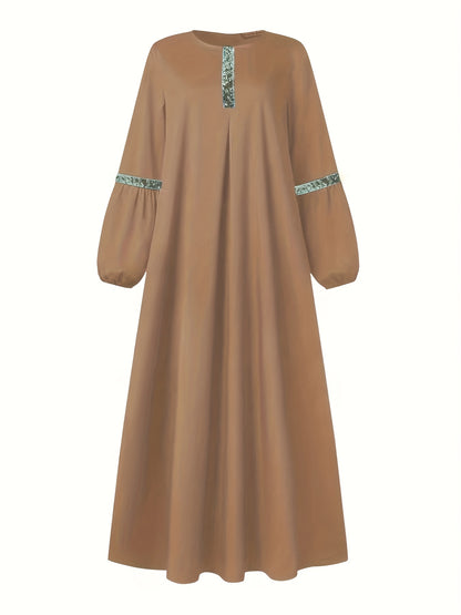 alalar-Scarf-Abaya-Elegant|Flowing Abaya Dress - فستان عباية أنيق وواسع