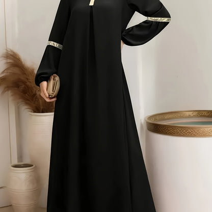 alalar-Scarf-Abaya-Elegant Long Sleeve Abaya Kaftan for Women |عباية أنيقة بأكمام طويلة للنساء