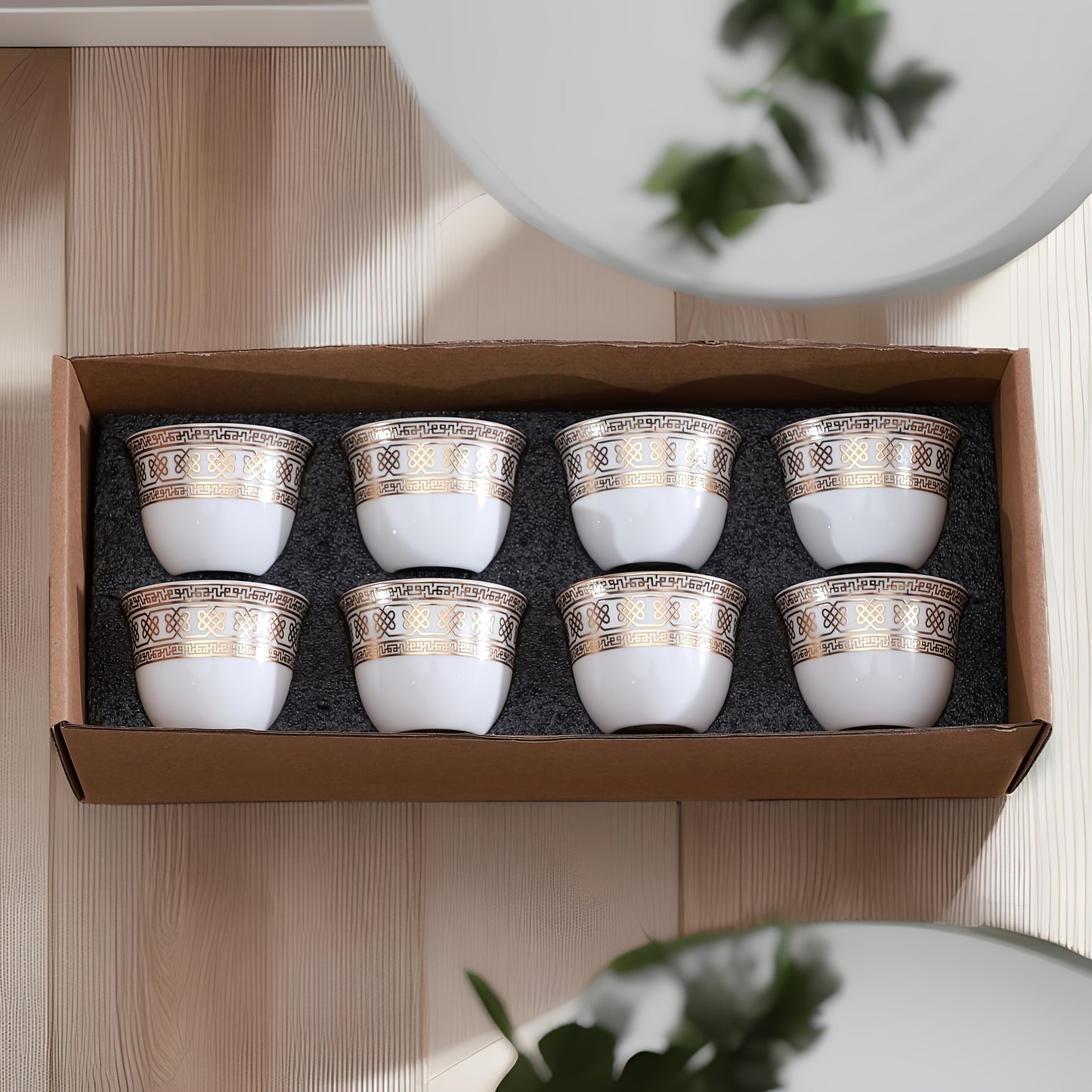 alalar-8pcs Ceramic Espresso Cup Set-فناجين قهوة عربية