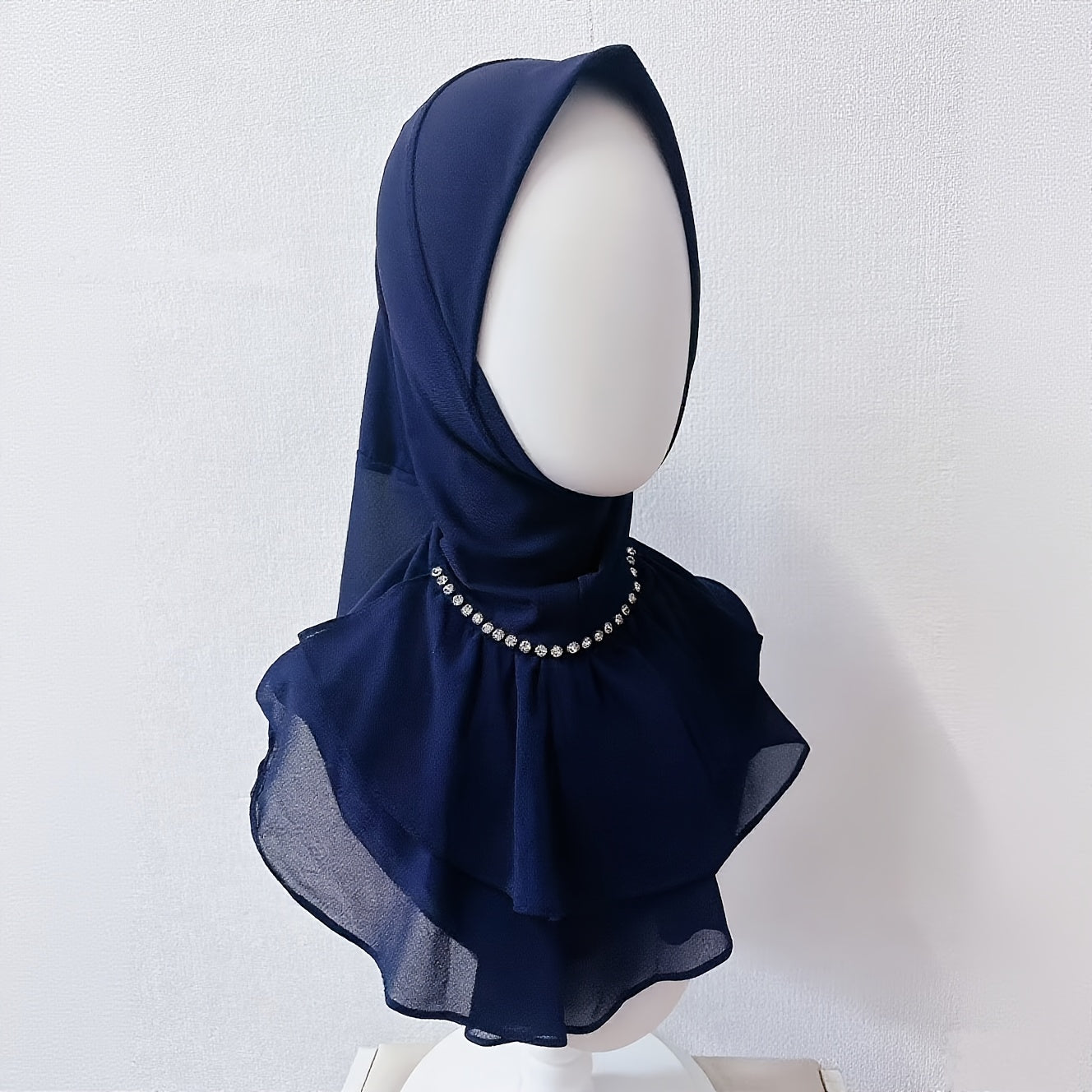 alalar-Hijab Scarf Head Cover - French Direct Style with Leaf Edge -غطاء رأس حجاب - نمط فرنسي مباشر مع حافة ورقة