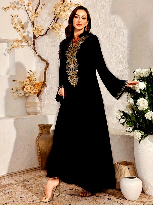 alalar- Women's Elegant Maxi Dress - عباية إسلامية رسمية