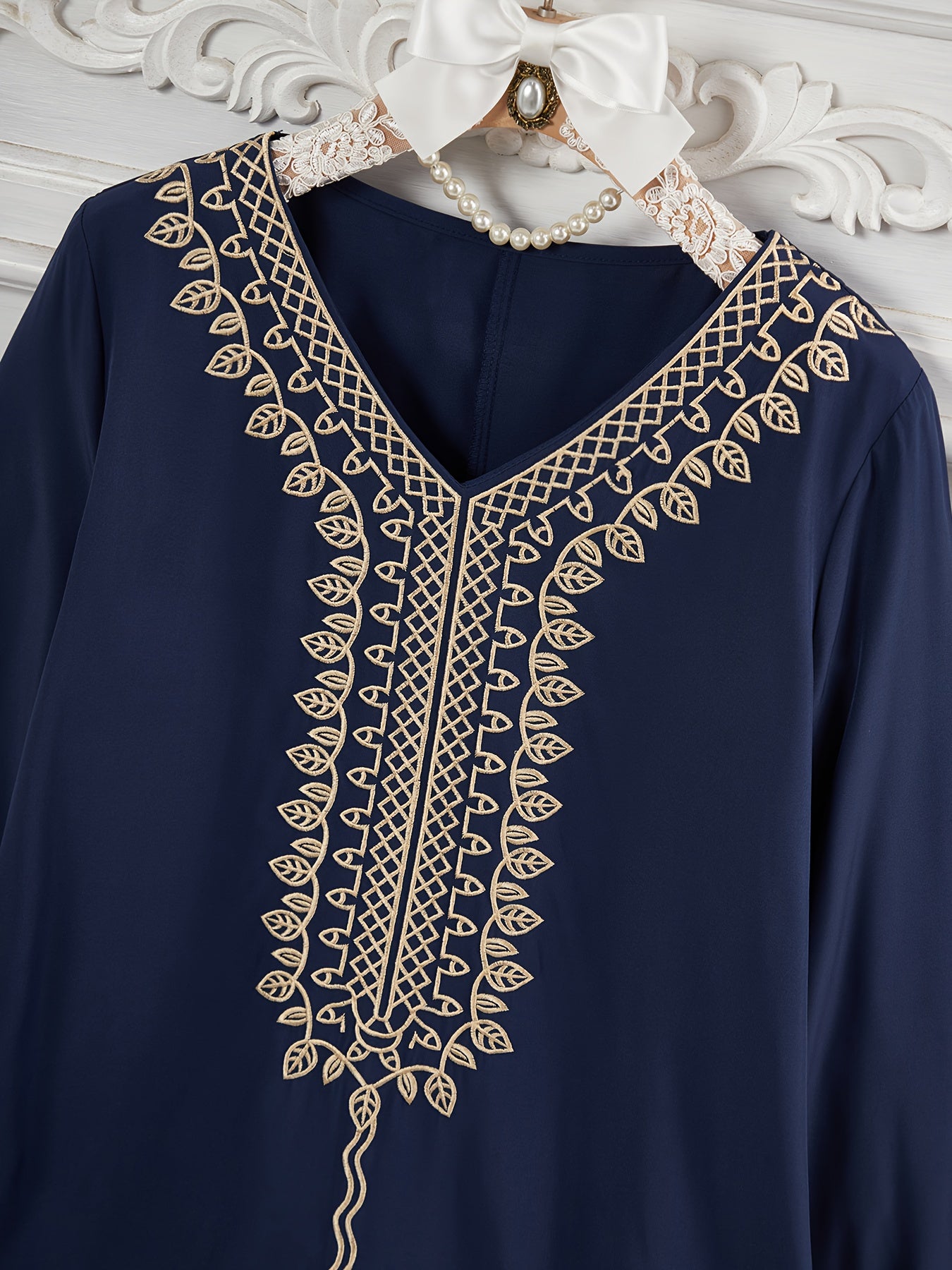 Middle Eastern Special Anjemah Women'S Turkish Long Dress with Arabic Abaya, Kaftan and Jalabiya, Elegant Style