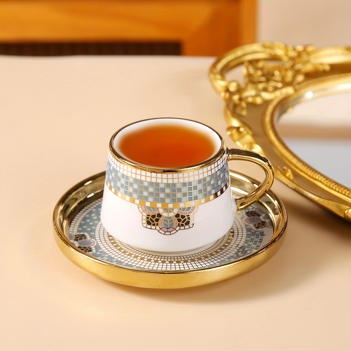 alalar- 6 Cups And 6 Saucers Set- فناجين ايطالية عدد محدود