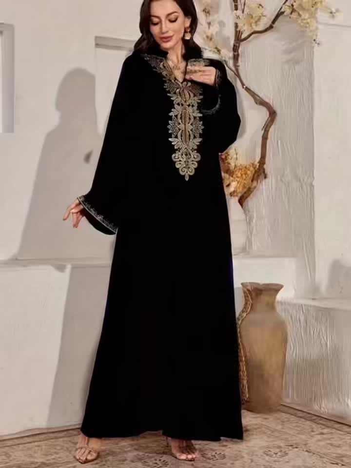 alalar- Women's Elegant Maxi Dress - عباية إسلامية رسمية