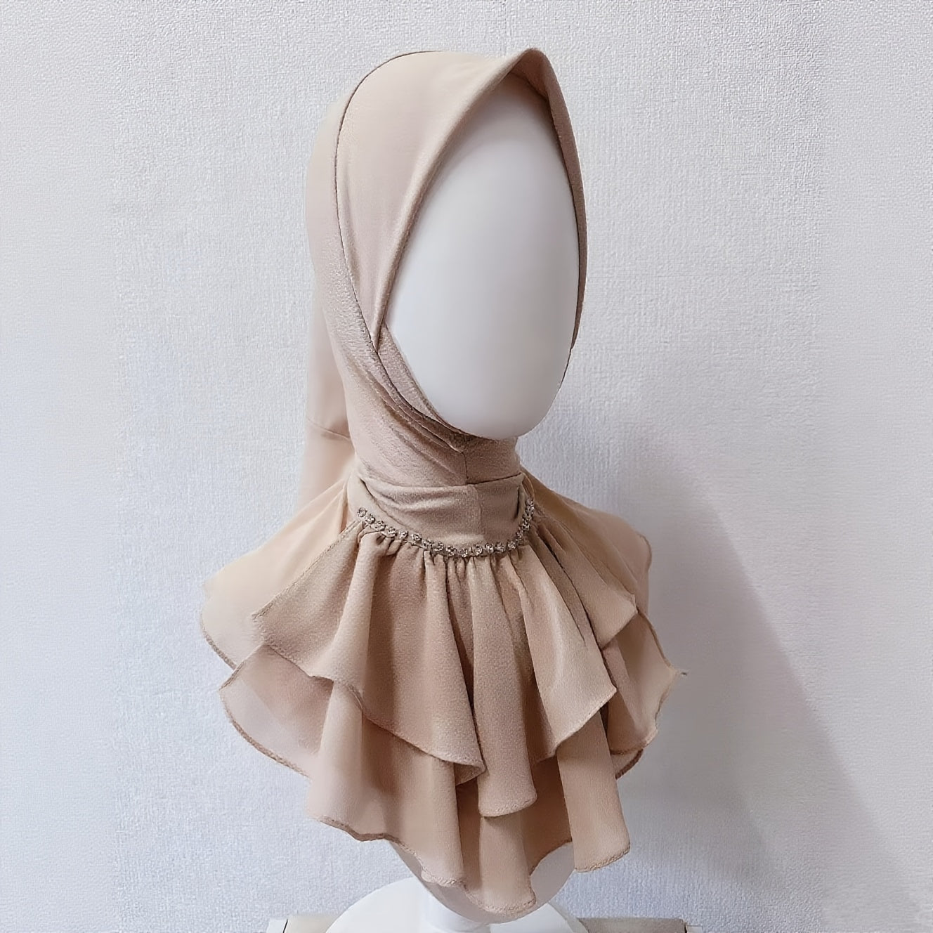 alalar-Hijab Scarf Head Cover - French Direct Style with Leaf Edge -غطاء رأس حجاب - نمط فرنسي مباشر مع حافة ورقة