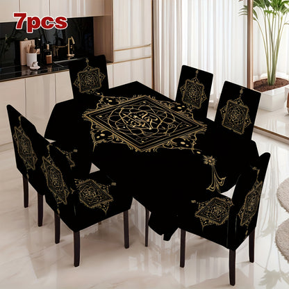 Tablecloth and Chair Covers Set