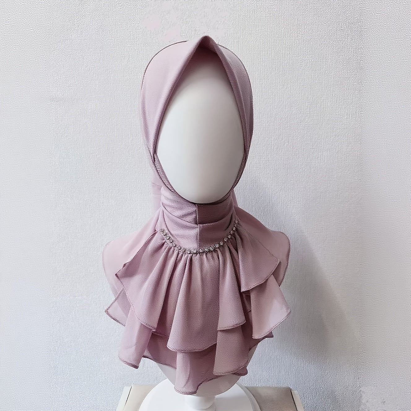 alalar-Hijab Scarf Head Cover - French Direct Style with Leaf Edge -غطاء رأس حجاب - نمط فرنسي مباشر مع حافة ورقة