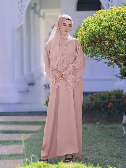 alalar-Abaya- Hijab and Abaya Two-Piece Set & Includes Headscarf