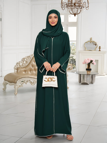 alalar-Scarf-Abaya-1 Set of Hijab + Dress: Stylish