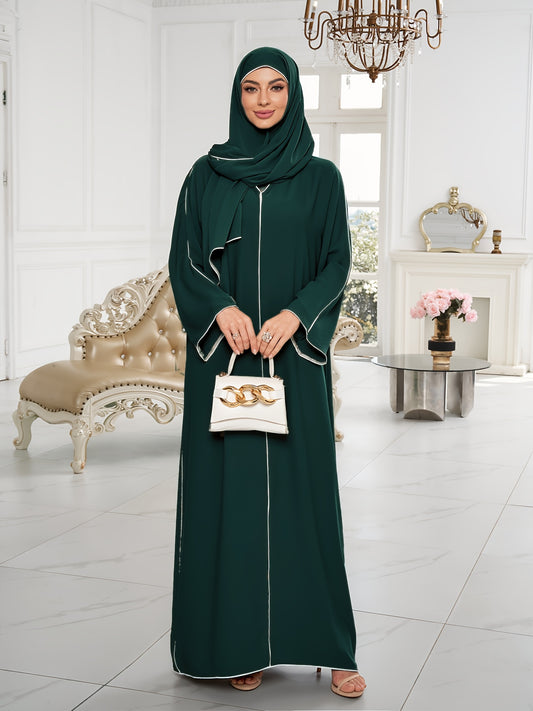 alalar-Scarf-Abaya-1 Set of Hijab + Dress: Stylish