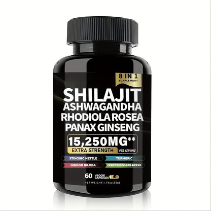 alalar- Shilajit Pure Himalayan 9000MG, Energy Support-شيلاجيت لزيادة الطاقة يعتبر  فيتامين الحياة