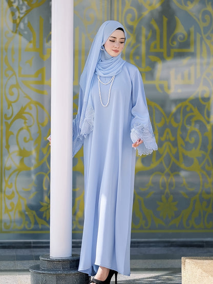 alalar-Abaya- Hijab and Abaya Two-Piece Set & Includes Headscarf