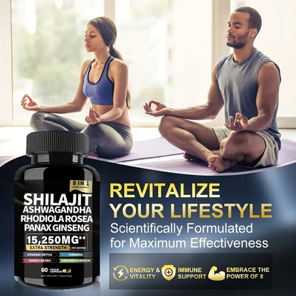 alalar- Shilajit Pure Himalayan 9000MG, Energy Support-شيلاجيت لزيادة الطاقة يعتبر  فيتامين الحياة