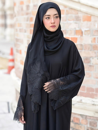 alalar-Abaya- Hijab and Abaya Two-Piece Set & Includes Headscarf