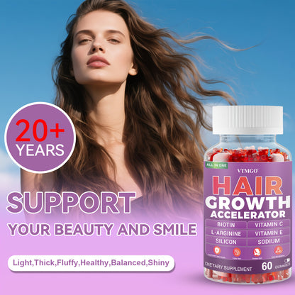 alalar- Fast Acting Hair Growth Supplement with Biotin, Vitamin C&E, L-Arginine & Silicon -تسريع نمو الشعر