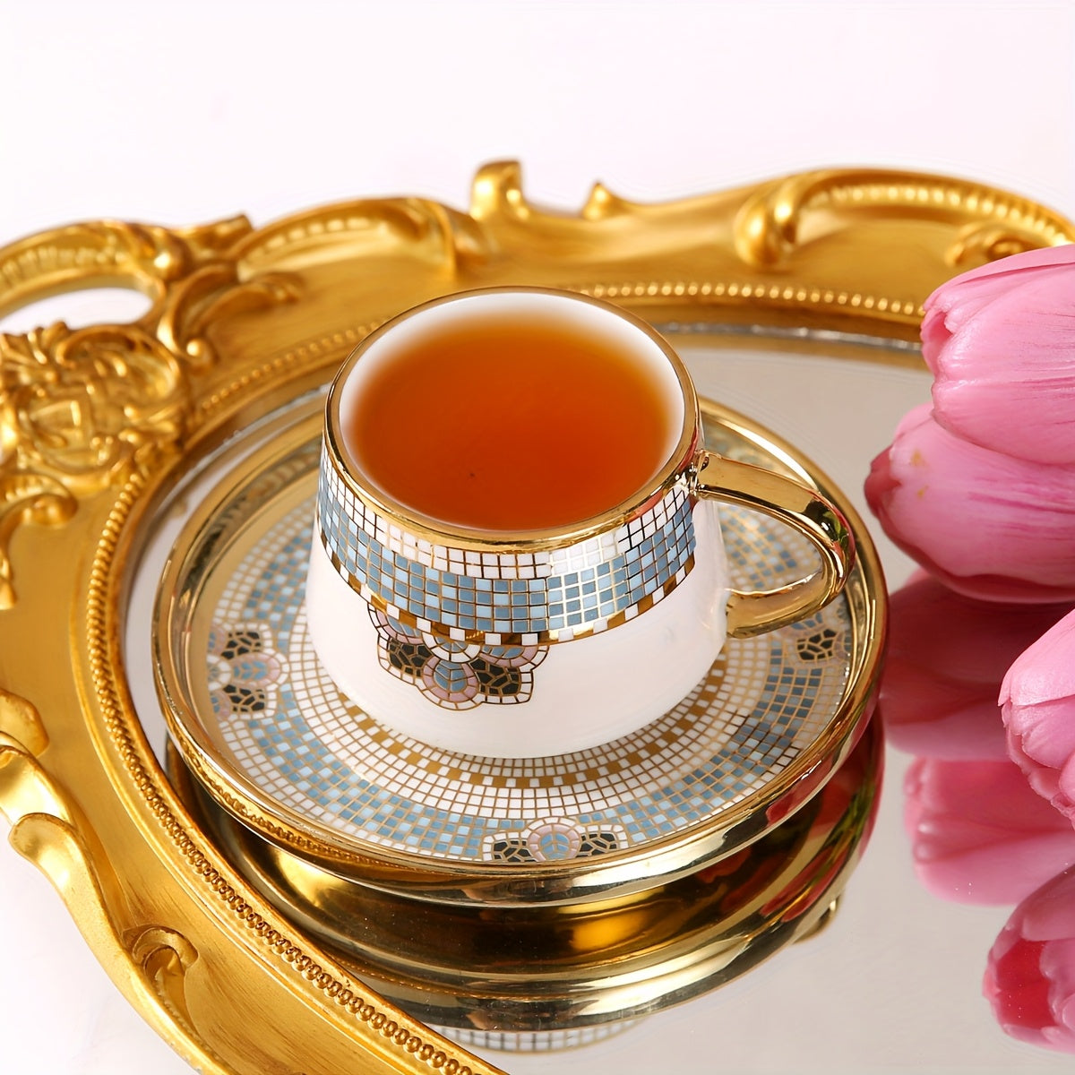 alalar- 6 Cups And 6 Saucers Set- فناجين ايطالية عدد محدود