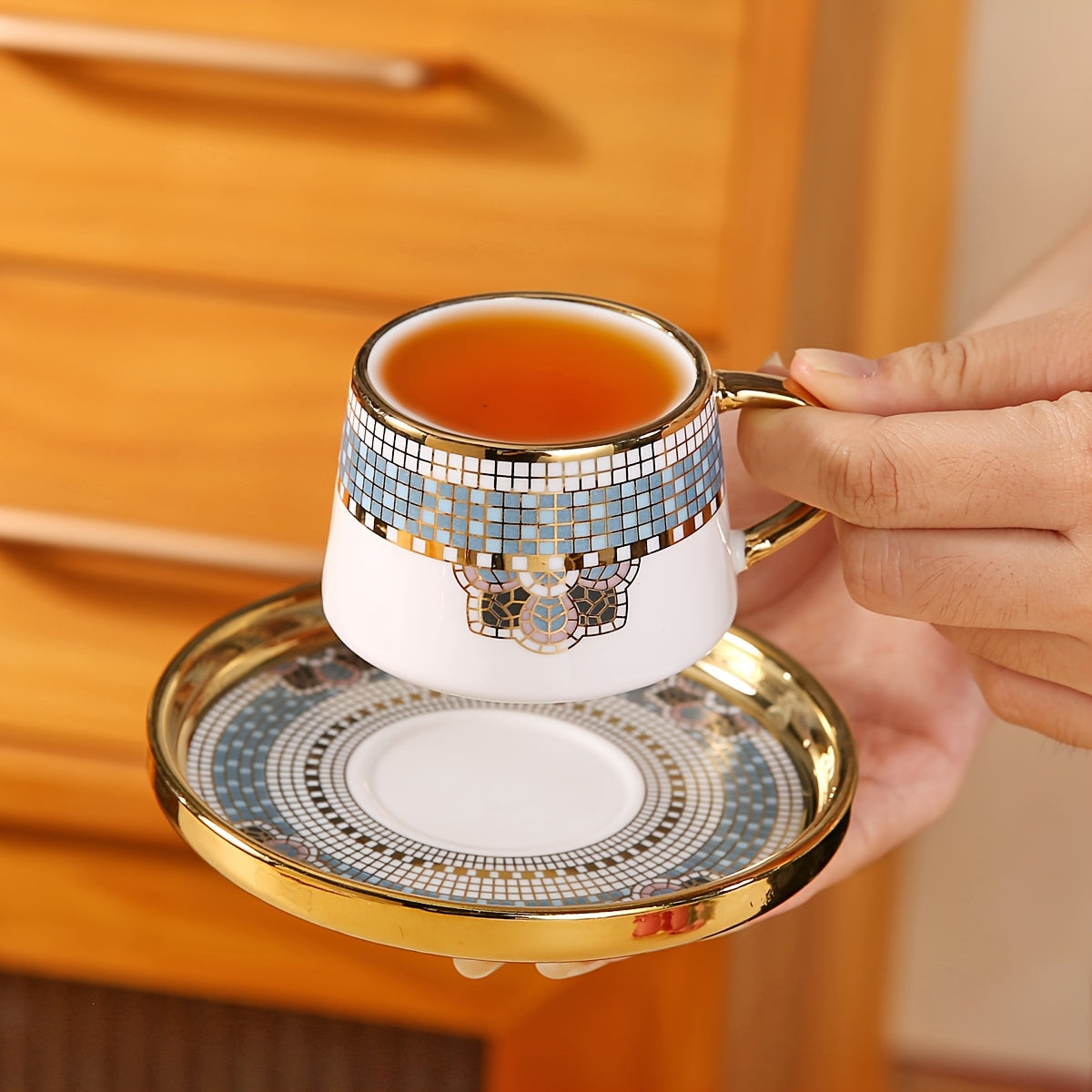 alalar- 6 Cups And 6 Saucers Set- فناجين ايطالية عدد محدود