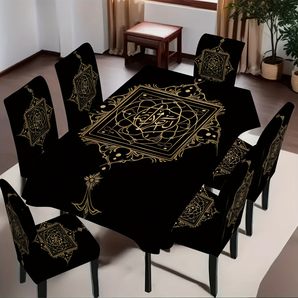 Tablecloth and Chair Covers Set