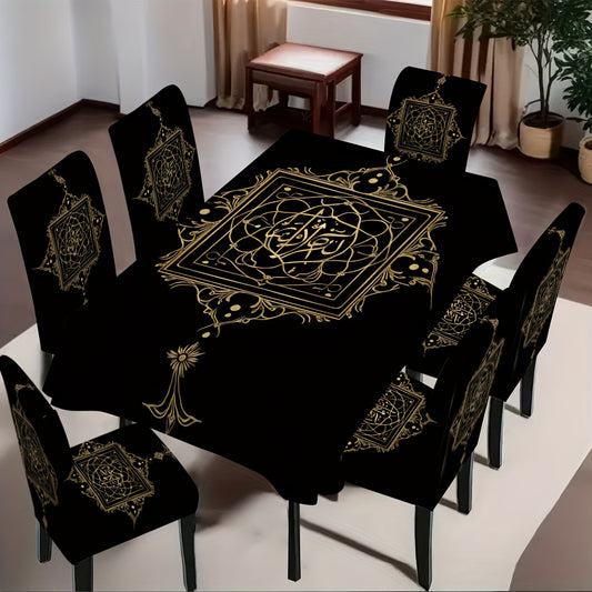 Tablecloth and Chair Covers Set