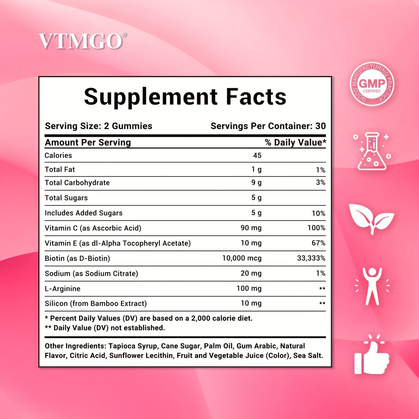 alalar- Fast Acting Hair Growth Supplement with Biotin, Vitamin C&E, L-Arginine & Silicon -تسريع نمو الشعر