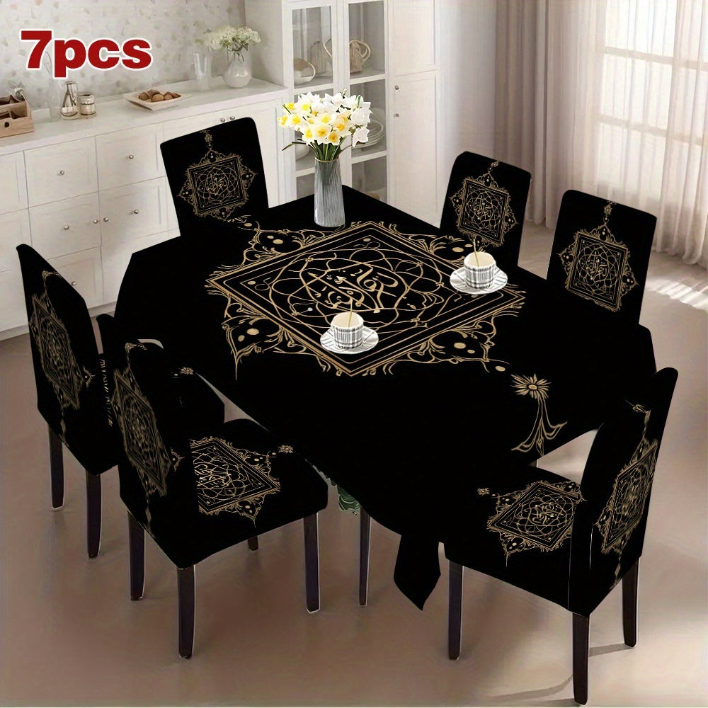 Tablecloth and Chair Covers Set