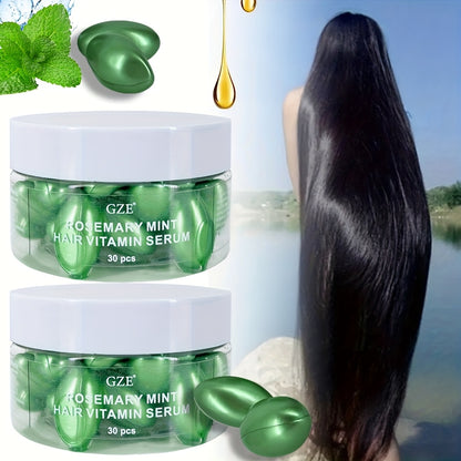 alalar-2 Pack GZE Rosemary Mint Hair Vitamin Serum -  لزيادة نمو الشعر-زيت اكليل الجبل
