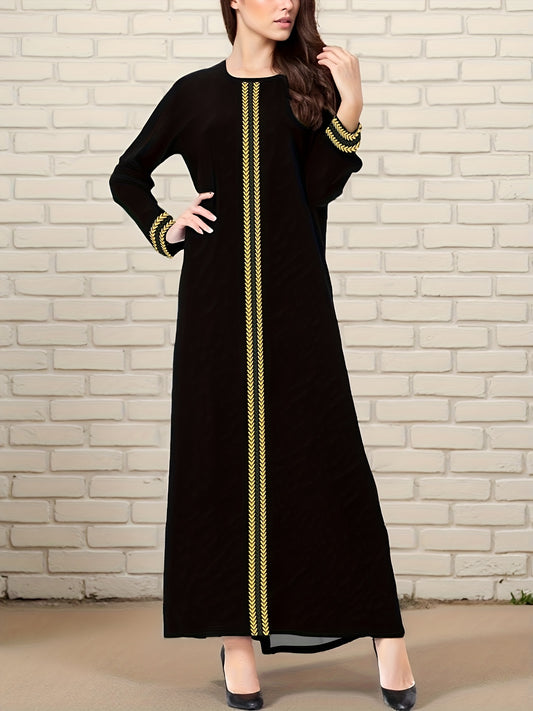 alalar-Women's Muslim Abaya Robe -عباءة نسائية إسلامية