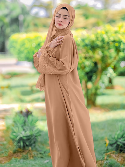 alalar-Abaya- Hijab and Abaya Two-Piece Set & Includes Headscarf